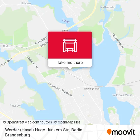 Карта Werder (Havel) Hugo-Junkers-Str.