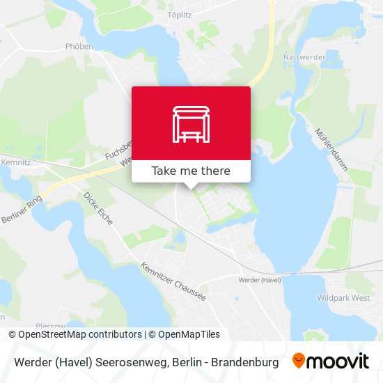 Werder (Havel) Seerosenweg map