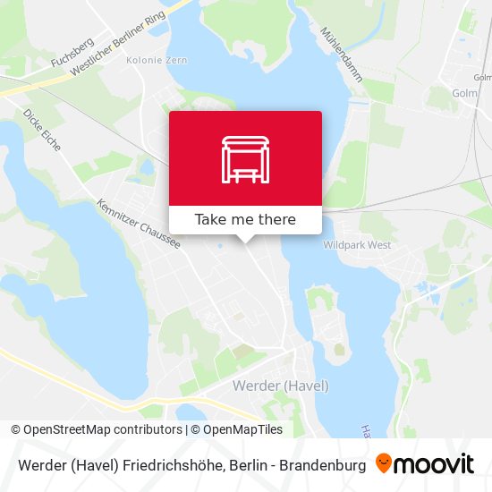 Werder (Havel) Friedrichshöhe map