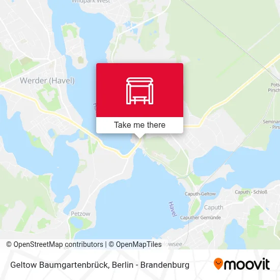 Geltow Baumgartenbrück map