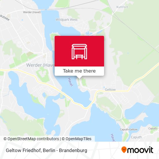 Geltow Friedhof map