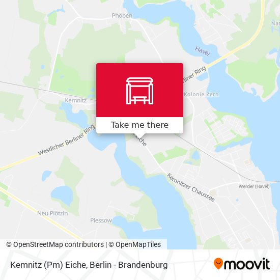Kemnitz (Pm) Eiche map