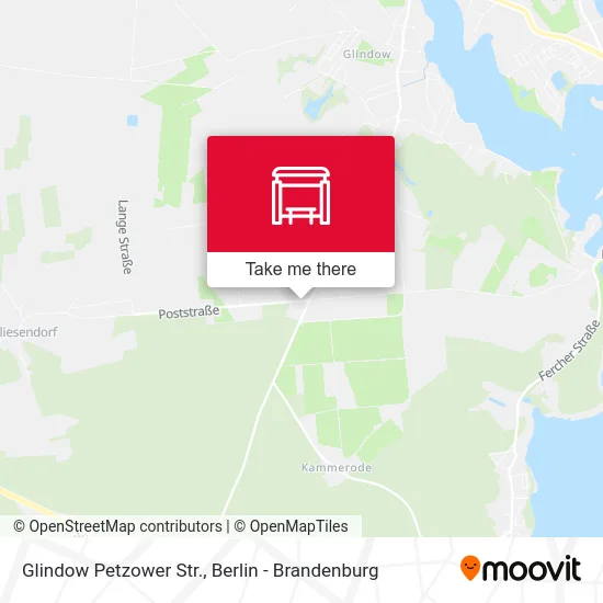 Glindow Petzower Str. map