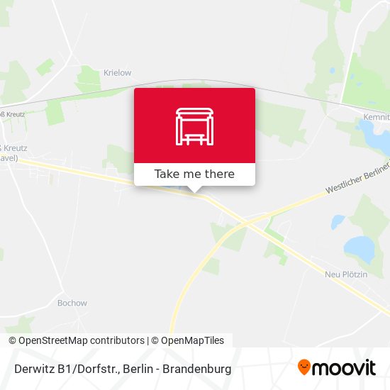 Derwitz B1/Dorfstr. map