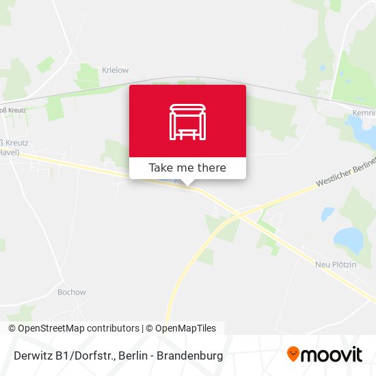 Derwitz B1/Dorfstr. map