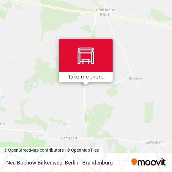 Neu Bochow Birkenweg map