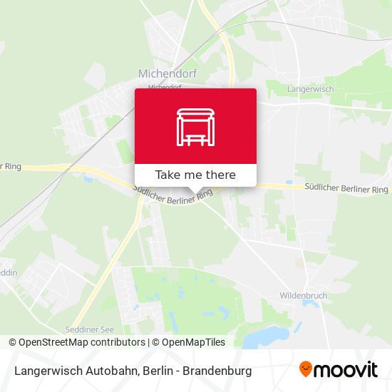 Langerwisch Autobahn map