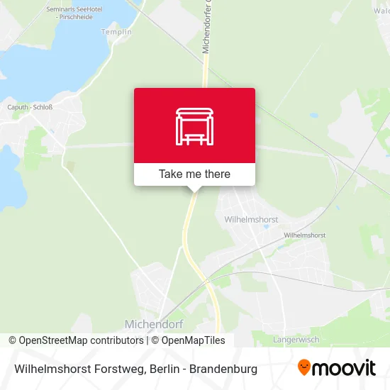 Wilhelmshorst Forstweg map