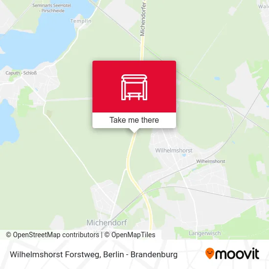 Wilhelmshorst Forstweg map