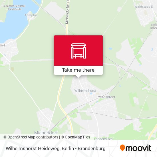Wilhelmshorst Heideweg map