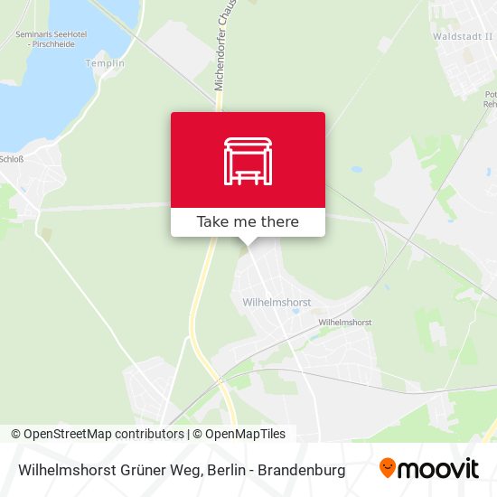 Wilhelmshorst Grüner Weg map