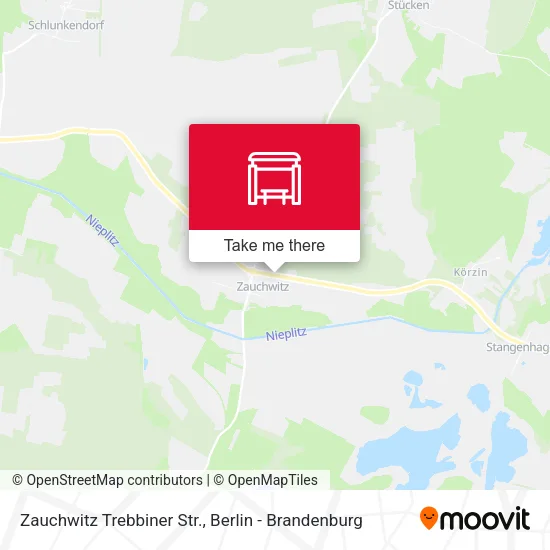 Карта Zauchwitz Trebbiner Str.