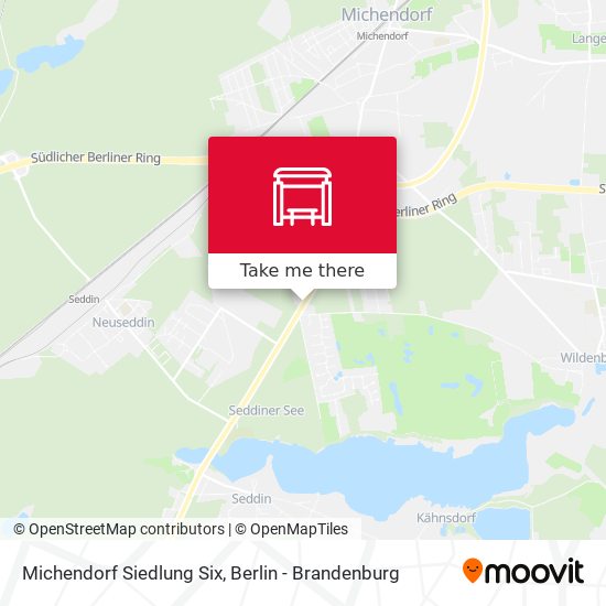 Michendorf Siedlung Six map