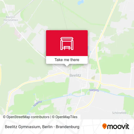 Beelitz Gymnasium map