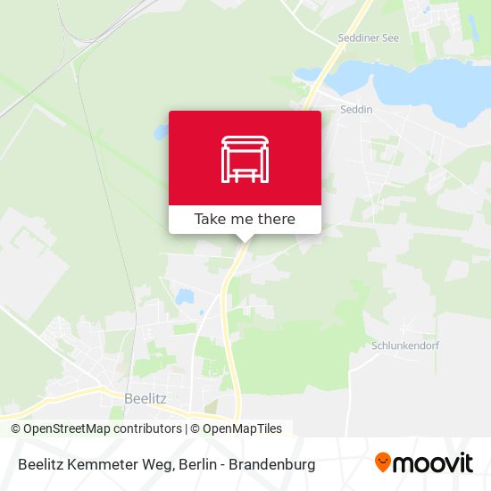 Beelitz Kemmeter Weg map
