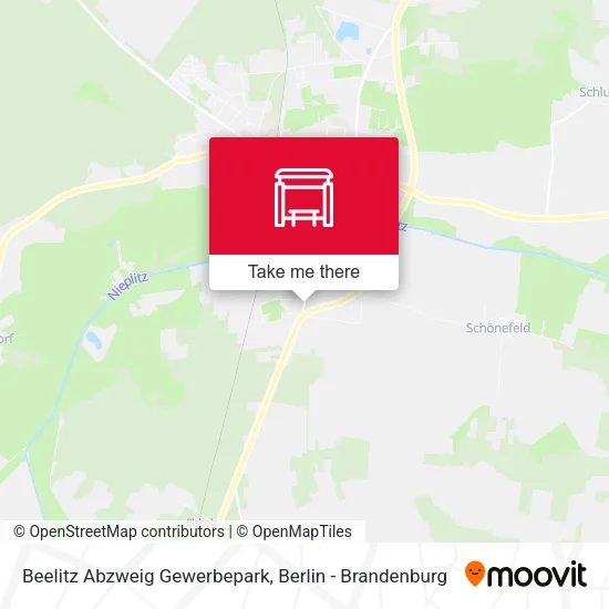 Карта Beelitz Abzweig Gewerbepark