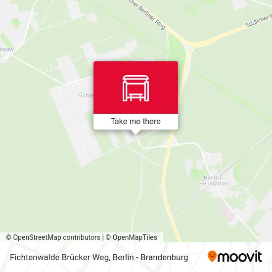 Карта Fichtenwalde Brücker Weg
