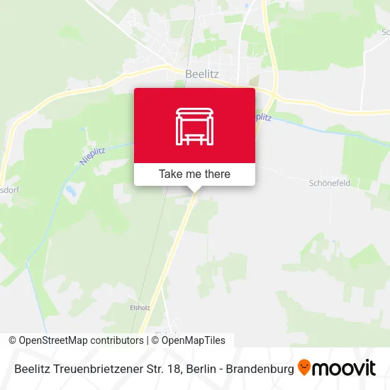 Карта Beelitz Treuenbrietzener Str. 18