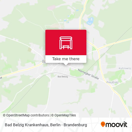 Bad Belzig Krankenhaus map