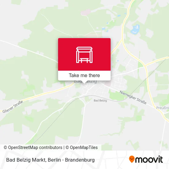 Карта Bad Belzig Markt