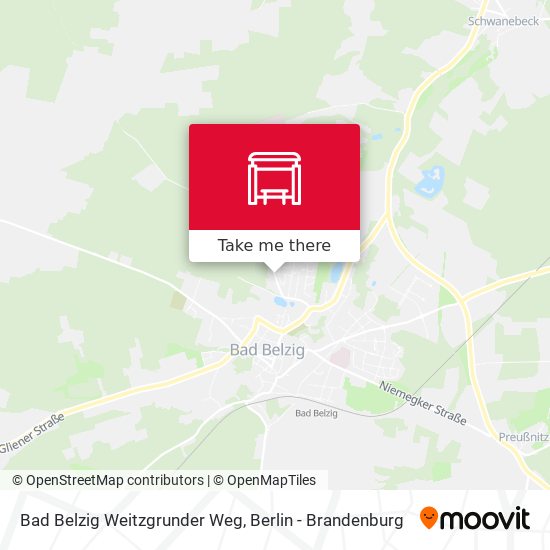 Bad Belzig Weitzgrunder Weg map