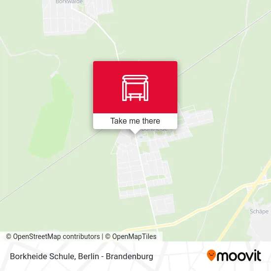 Borkheide Schule map