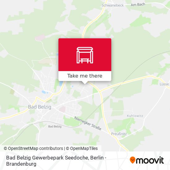 Bad Belzig Gewerbepark Seedoche map