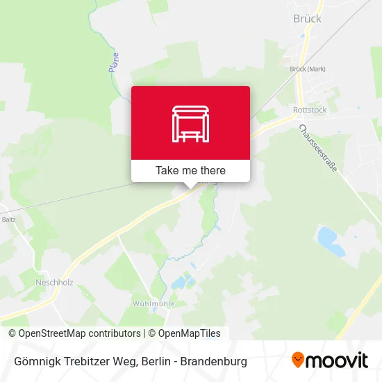 Gömnigk Trebitzer Weg map