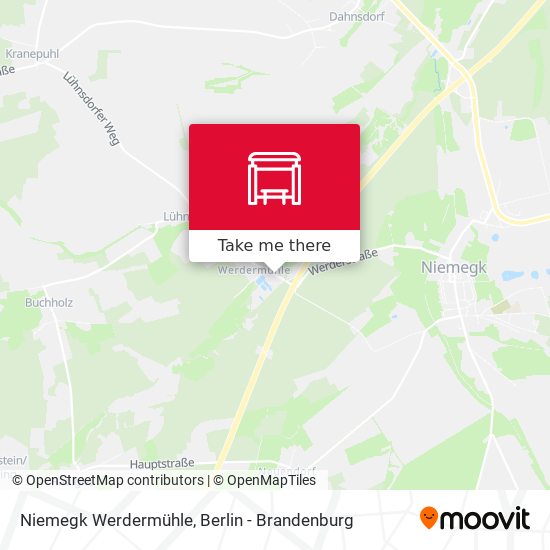 Niemegk Werdermühle map