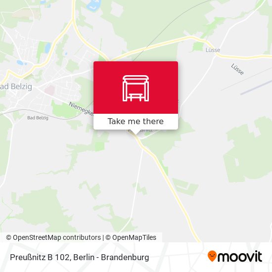 Preußnitz B 102 map
