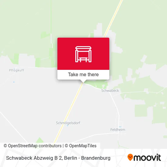 Schwabeck Abzweig B 2 map