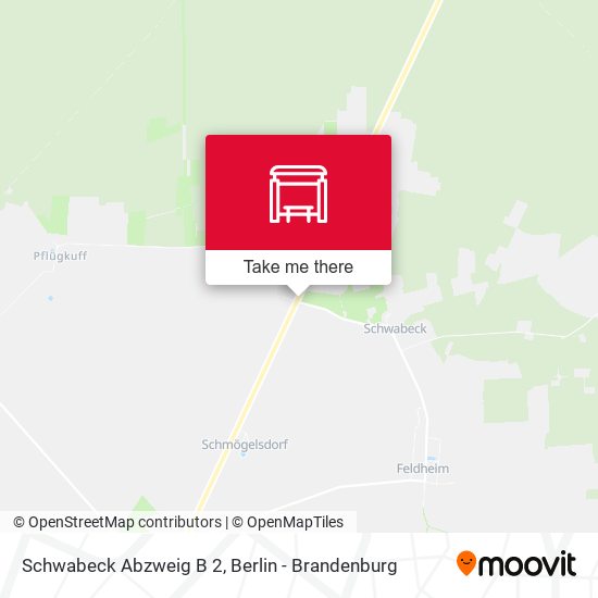 Schwabeck Abzweig B 2 map
