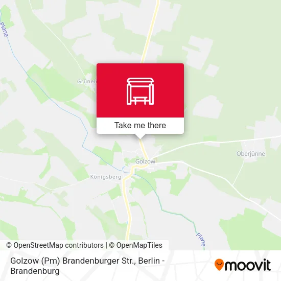 Карта Golzow (Pm) Brandenburger Str.