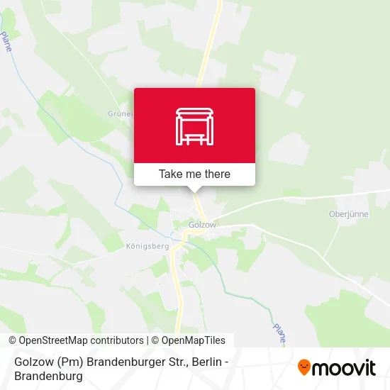 Карта Golzow (Pm) Brandenburger Str.