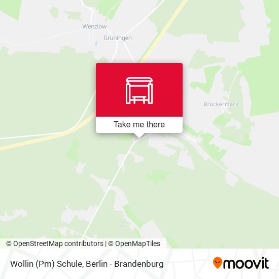 Wollin (Pm) Schule map