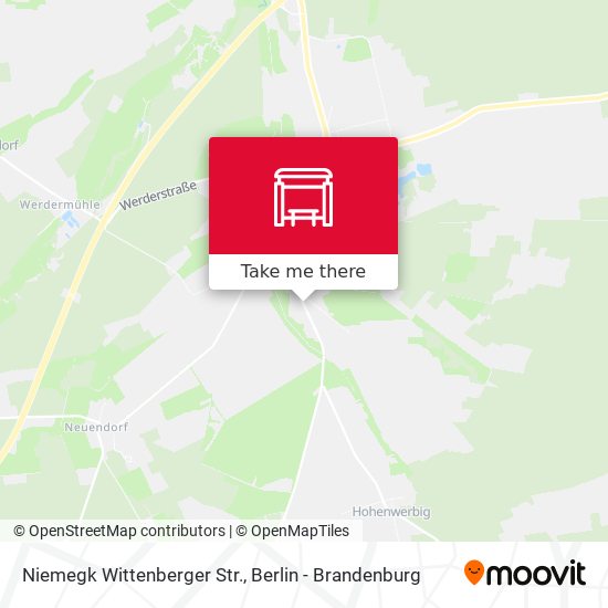 Niemegk Wittenberger Str. map