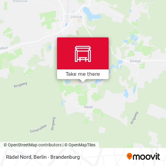 Rädel Nord map