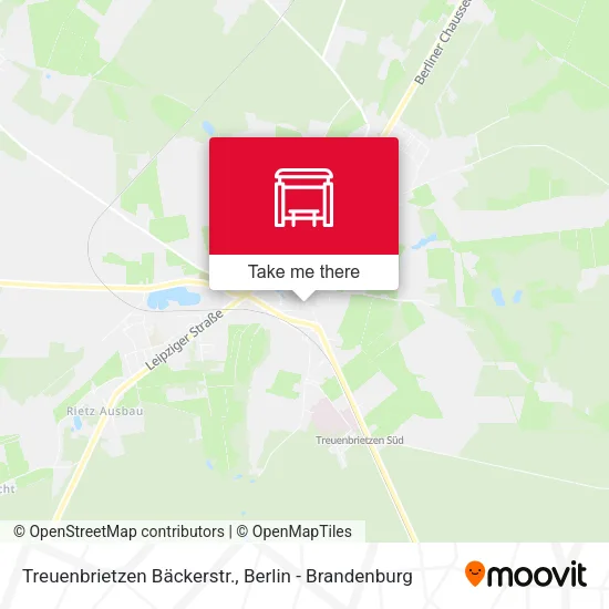 Карта Treuenbrietzen Bäckerstr.