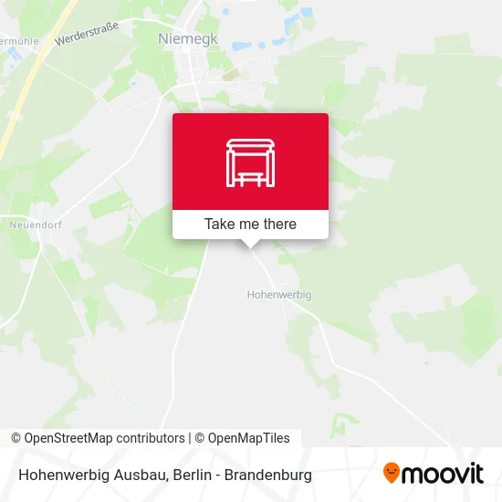 Hohenwerbig Ausbau map