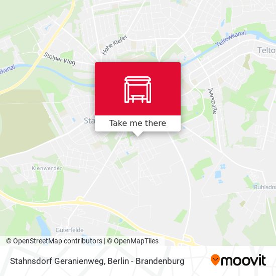 Stahnsdorf Geranienweg map