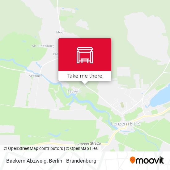 Baekern Abzweig map
