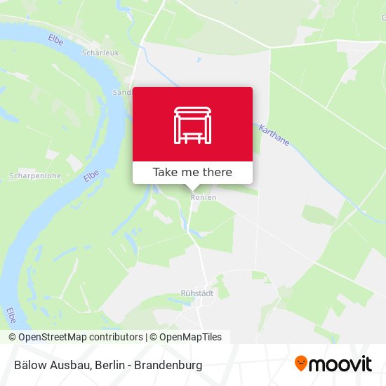 Bälow Ausbau map