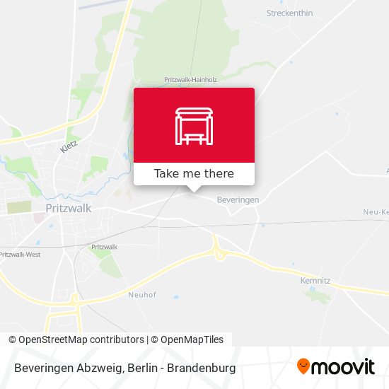 Beveringen Abzweig map