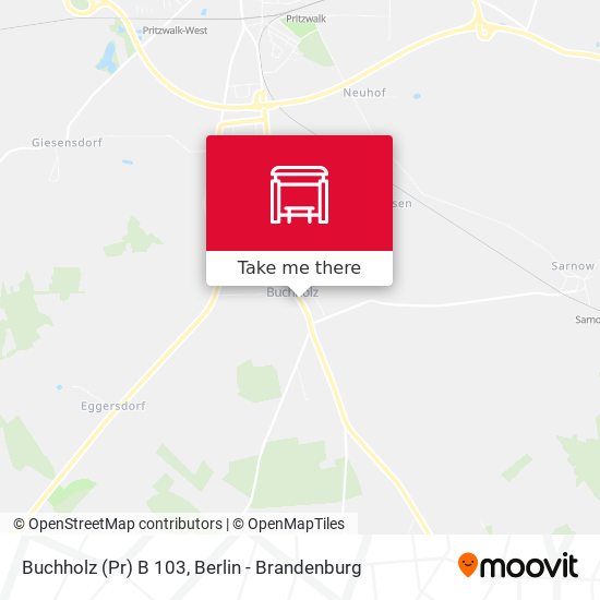 Buchholz (Pr) B 103 map