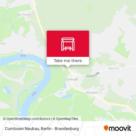 Cumlosen Neubau map