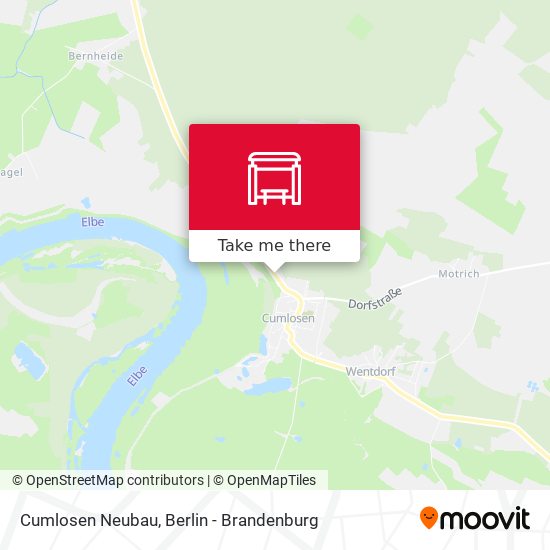 Cumlosen Neubau map