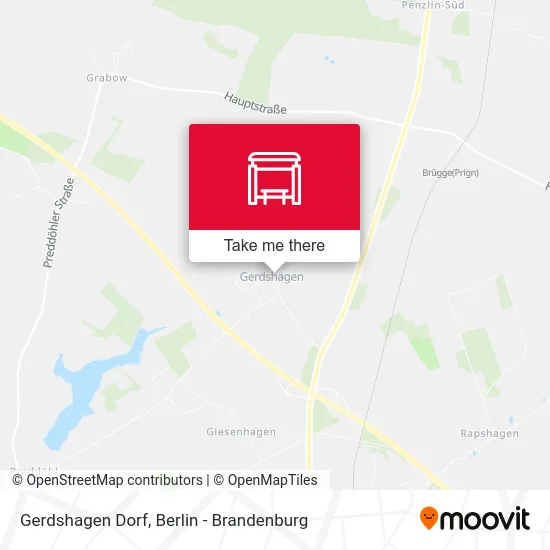 Gerdshagen Dorf map