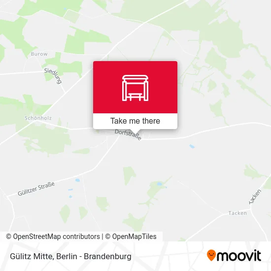 Gülitz Mitte map
