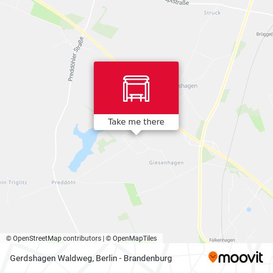 Gerdshagen Waldweg map
