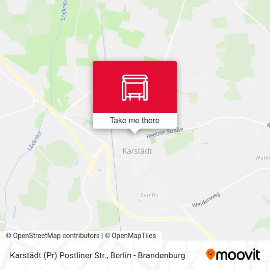 Karstädt (Pr) Postliner Str. map